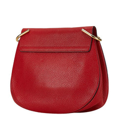 クロエ ドリュー チェーン ショルダーバッグ レッド ゴールド レザー レディース Chloe 【中古】