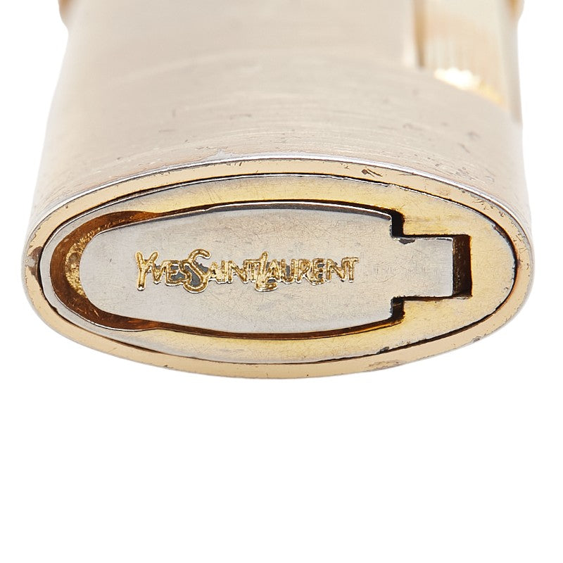 イヴ サンローラン YSLロゴ ガスライター ライター ゴールド メッキ レディース YVES SAINT LAURENT 【中古】
