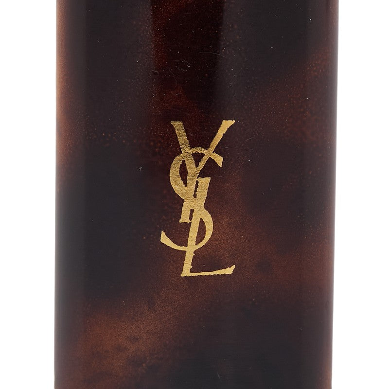 イヴ サンローラン YSLロゴ ガスライター ライター ゴールド ブラウン メッキ レディース YVES SAINT LAURENT 【中古】