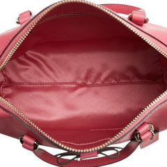 コーチ リボンモチーフ ハンドバッグ ショルダーバッグ 2WAY ピンク レザー レディース COACH 【中古】