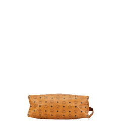 エム シー エム ヴィセトス トートバッグ ショルダーバッグ ブラウン PVC レザー レディース MCM 【中古】