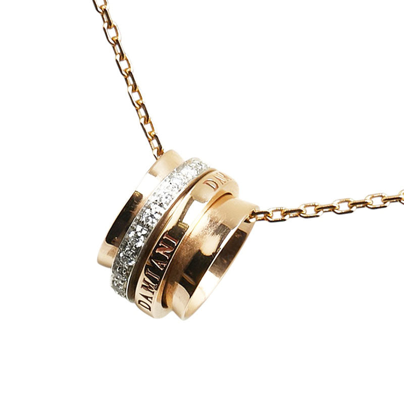 ダミアーニ ツイスター ネックレス ゴールド シルバー K18YG イエローゴールド レディース Damiani 【中古】