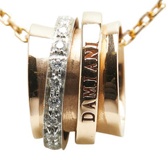 ダミアーニ ツイスター ネックレス ゴールド シルバー K18YG イエローゴールド レディース Damiani 【中古】