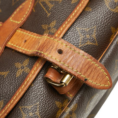ルイ ヴィトン モノグラム ソミュール30 斜めがけ ショルダーバッグ M42256 ブラウン PVC レザー レディース LOUIS VUITTON 【中古】