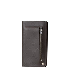 ルイ ヴィトン モノグラム グラセ ホイスト 二つ折り財布 M66450 ブラウン レザー レディース LOUIS VUITTON 【中古】