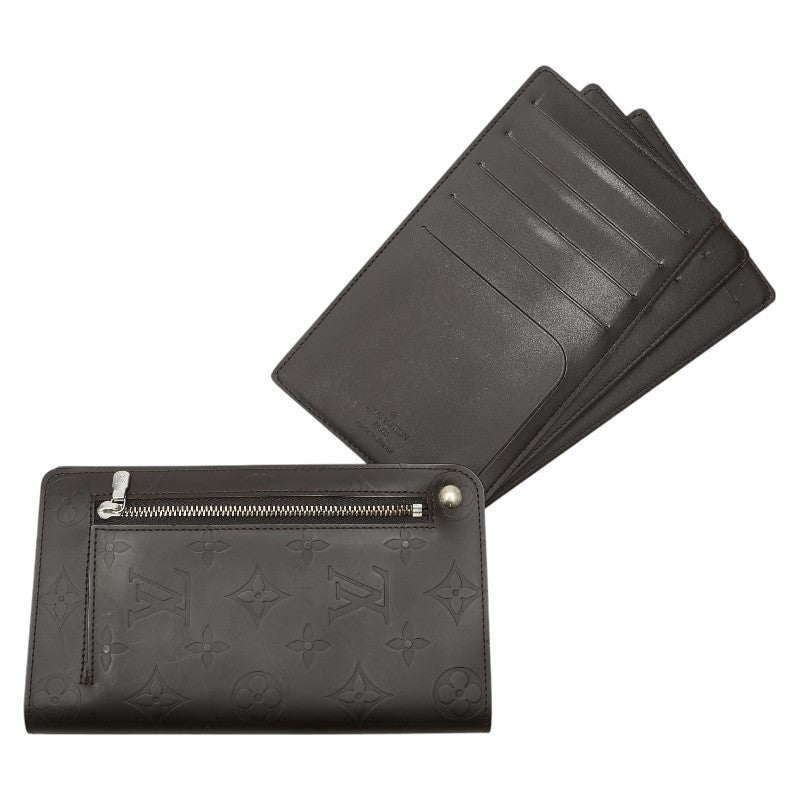 ルイ ヴィトン モノグラム グラセ ホイスト 二つ折り財布 M66450 ブラウン レザー レディース LOUIS VUITTON 【中古】