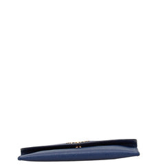 プラダ レター型 コインケース 小銭入れ ブルー レザー レディース PRADA 【中古】