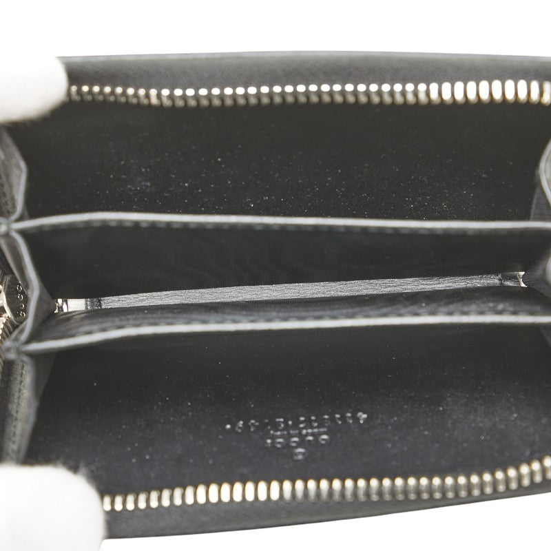 グッチ コインケース 411317 ブラック ベージュ PVC レザー レディース GUCCI 【中古】