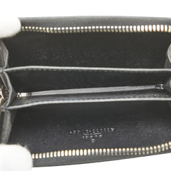 グッチ コインケース 411317 ブラック ベージュ PVC レザー レディース GUCCI 【中古】