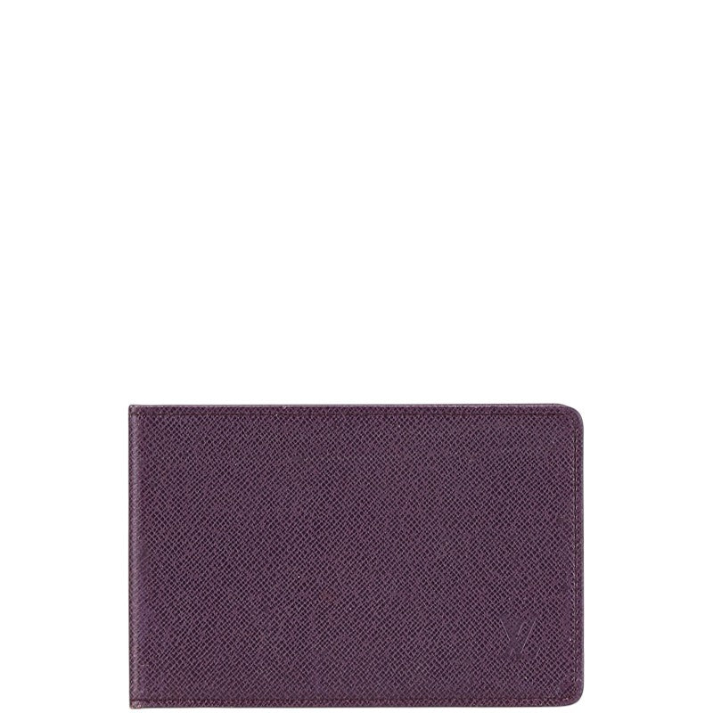 ルイ ヴィトン タイガ パスケース パープル レザー レディース LOUIS VUITTON 【中古】