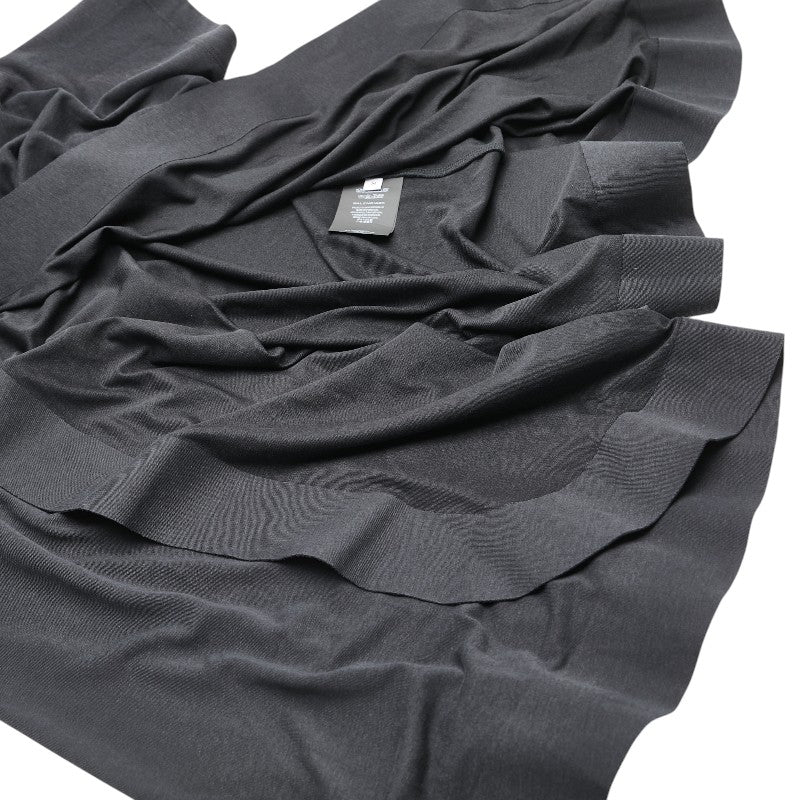 バレンシアガ フロントスリット 半袖 Tシャツ サイズ：M ブラック ポリウレタン ポリエステル コットン レディース BALENCIAGA 【中古】