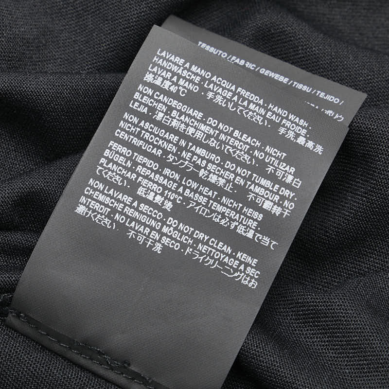 バレンシアガ フロントスリット 半袖 Tシャツ サイズ：M ブラック ポリウレタン ポリエステル コットン レディース BALENCIAGA 【中古】