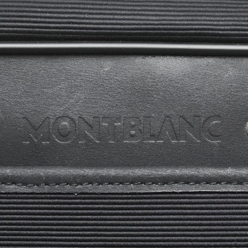 モンブラン セカンドバッグ クラッチバッグ ブラック キャンバス レザー メンズ MONTBLANC 【中古】