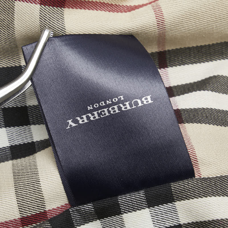 バーバリー ノバチェック トレンチコート ワインレッド コットン レディース BURBERRY 【中古】