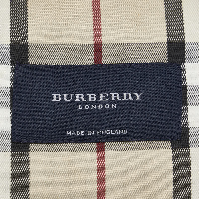 バーバリー ノバチェック トレンチコート ワインレッド コットン レディース BURBERRY 【中古】