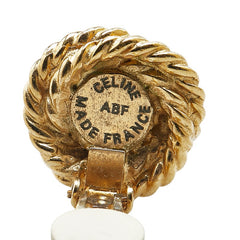 セリーヌ イヤリング ゴールド メッキ フェイクパール レディース CELINE 【中古】