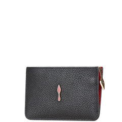 クリスチャンルブタン コインケース 小銭入れ ブラック レッド レザー レディース Christian Louboutin 【中古】