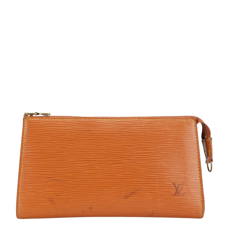 ルイ ヴィトン エピ ポシェット アクセソワール ポーチ 化粧ポーチ M52948 ブラウン レザー レディース LOUIS VUITTON 【中古】