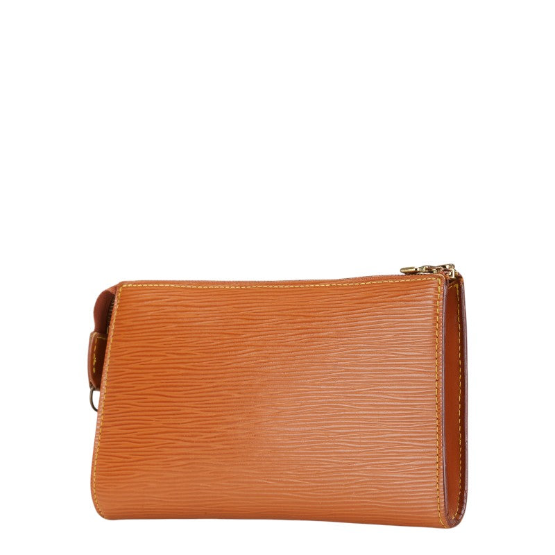 ルイ ヴィトン エピ ポシェット アクセソワール ポーチ 化粧ポーチ M52948 ブラウン レザー レディース LOUIS VUITTON 【中古】