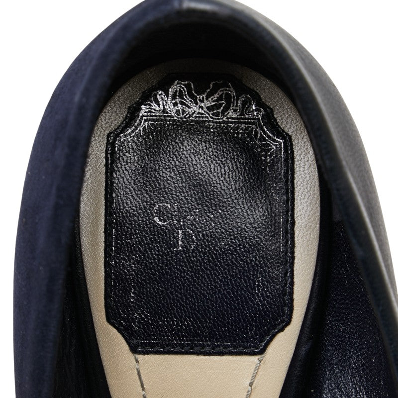 ディオール ハイヒール オープントゥ パンプス サイズ:36 1/2 ブラック レザー レディース Dior 【中古】