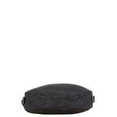 シャネル ニュートラベルライン ココマーク ポーチ ブラック ナイロン レザー レディース CHANEL 【中古】