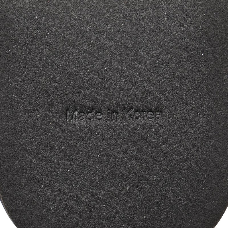 エム シー エム ロゴグラム ルームシューズ スリッパ ブルー ブラック キャンバス レディース MCM 【中古】