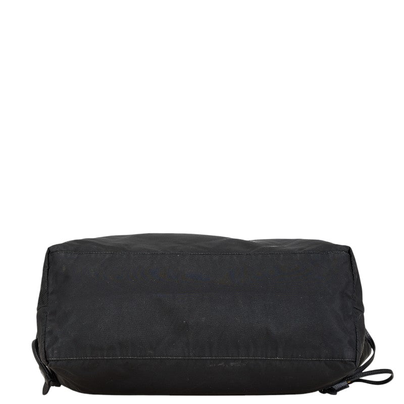 プラダ トートバッグ ハンドバッグ ブラック ナイロン レザー レディース PRADA 【中古】