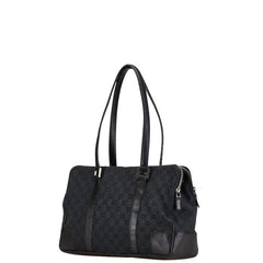 グッチ GGキャンバス トートバッグ ショルダーバッグ 000 0849 2684 ブラック キャンバス レザー レディース GUCCI 【中古】