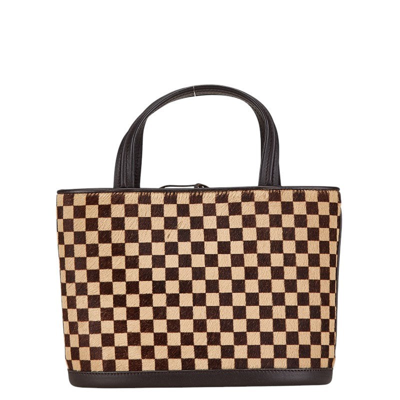 ルイ ヴィトン ダミエ ソバージュ インパラ ハンドバッグ M92133 ブラウン ハラコ レザー レディース LOUIS VUITTON 【中古】