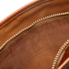 セリーヌ マカダム ハンドバッグ トートバッグ ブラウン PVC レザー レディース CELINE 【中古】