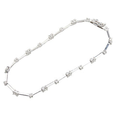 K18WG ホワイトゴールド ダイヤ1.06ct ブレスレット レディース 【中古】