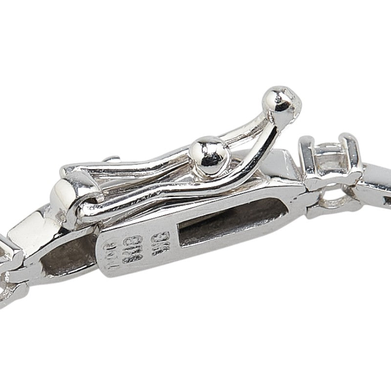 K18WG ホワイトゴールド ダイヤ1.06ct ブレスレット レディース 【中古】
