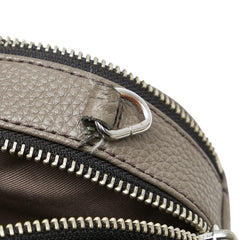 マークジェイコブス 斜め掛け ショルダーバッグ グレー レザー レディース MARC JACOBS 【中古】