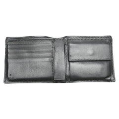 グッチ ロゴ 二つ折り財布 547586 ブラック レザー メンズ GUCCI 【中古】