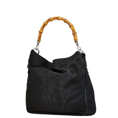 グッチ バンブー ハンドバッグ ショルダーバッグ 2WAY 001 2123 ブラック ナイロン レディース GUCCI 【中古】