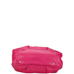 マイケルコース MKロゴ トートバッグ ショルダーバッグ ピンク レザー レディース Michael Kors 【中古】