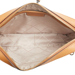 マイケルコース シグネチャー 斜め掛け チェーン ショルダーバッグ 35F8GTTC3B ブラウン PVC レザー レディース Michael Kors 【中古】