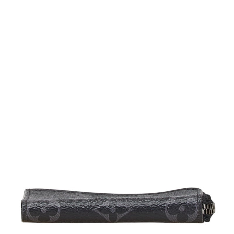 ルイ ヴィトン モノグラム エクリプス ポルトモネ ジュール コインケース 小銭入れ M63536 ブラック PVC レザー レディース LOUIS VUITTON 【中古】
