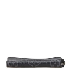 ルイ ヴィトン モノグラム エクリプス ポルトモネ ジュール コインケース 小銭入れ M63536 ブラック PVC レザー レディース LOUIS VUITTON 【中古】