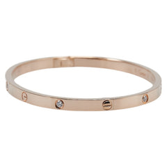 カルティエ ラブブレスレットSM 6Pダイヤ ブレスレット CRB6047616 K18PG ピンクゴールド レディース CARTIER 【中古】
