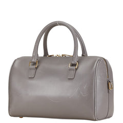 サンローラン ベイビーダッフル ハンドバッグ ショルダーバッグ 2WAY 330958 グレー レザー レディース SAINT LAURENT 【中古】