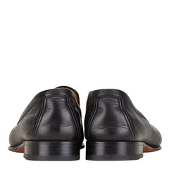 エルメス パンチング ローファー サイズ：40 ブラック レザー メンズ HERMES 【中古】