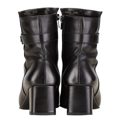 サルヴァトーレフェラガモ ガンチーニ ブーツ ショートブーツ サイズ：7C ブラック レザー レディース Salvatore Ferragamo 【中古】