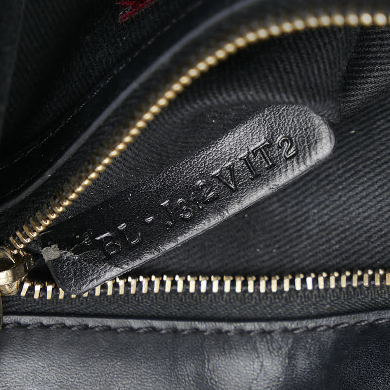 ヴァレンティノ スタッズ チェーン ショルダーバッグ ブラック レザー レディース VALENTINO 【中古】
