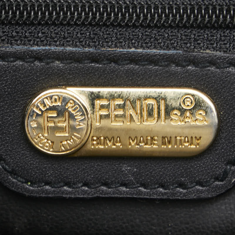 フェンディ クラッチバッグ セカンドバッグ ブラック レザー メンズ FENDI 【中古】