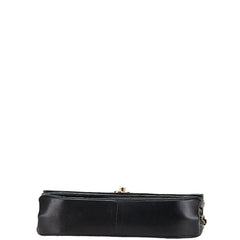 シャネル マトラッセ ココマーク チェーン ショルダーバッグ ブラック ラムスキン レディース CHANEL 【中古】