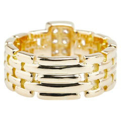 K18YG イエローゴールド ダイヤ0.25ct リング 指輪 レディース 13.5号 【中古】