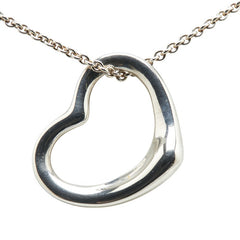 ティファニー オープンハート ネックレス SV925 シルバー レディース TIFFANY&Co. 【中古】