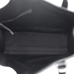 マークジェイコブス クロコ型押し マイクロ トートバッグ ショルダーバッグ 2WAY ブラック レザー レディース MARC JACOBS 【中古】