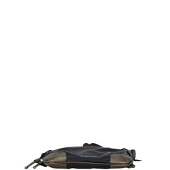 バーバリー 斜め掛け ショルダーバッグ ブラック カーキ ナイロン レザー レディース BURBERRY 【中古】